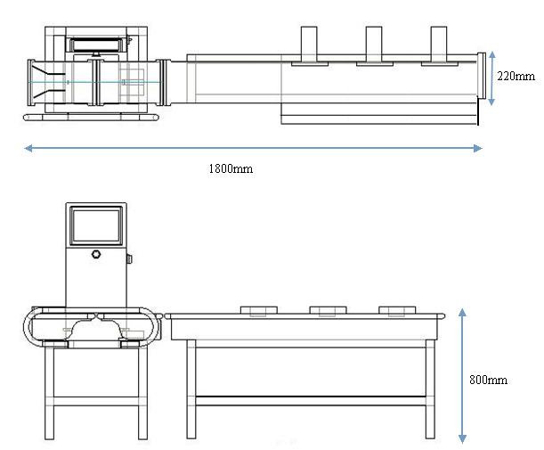 VC-M3 Three Grade Check Weigher Machine