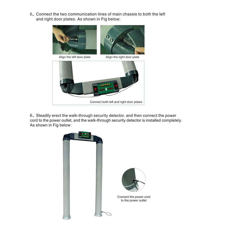 VW-6000 Cylindrical Wall Through Metal Detector