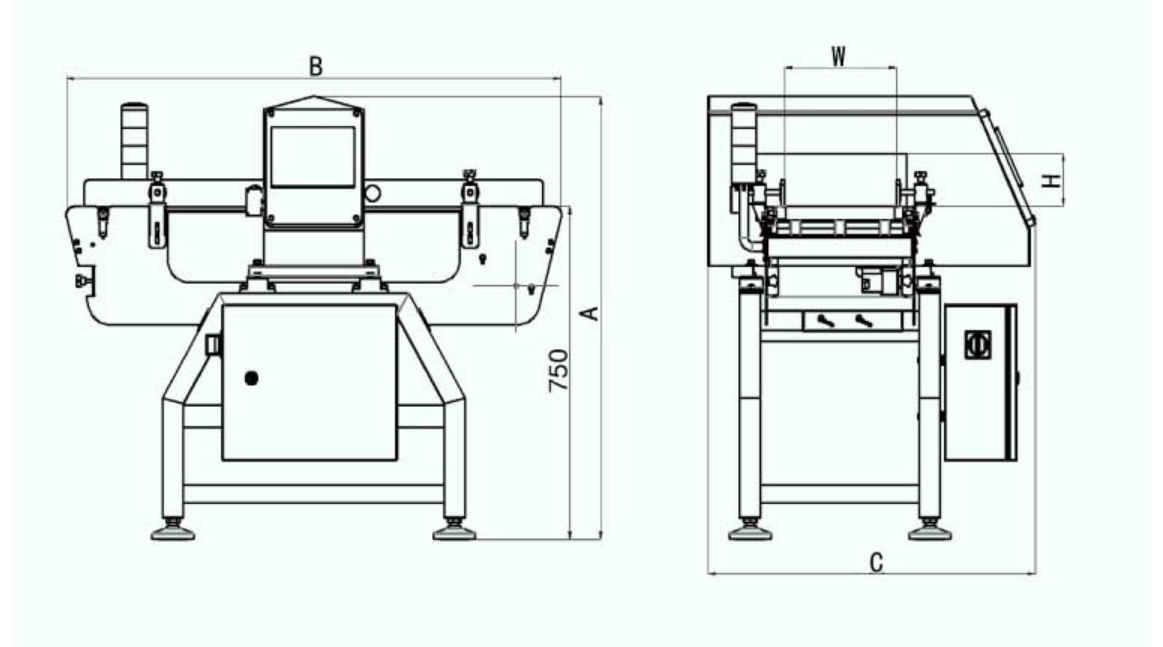 conveyor metal detector for food