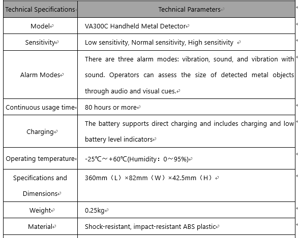 VA300C Handheld Metal Detector