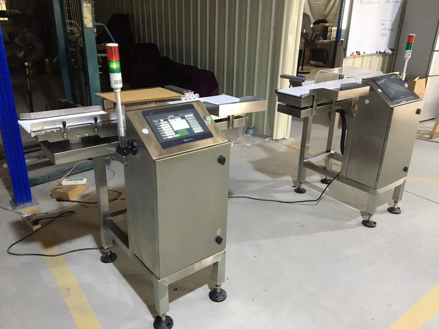automatic checkweighing and weight grading machine
