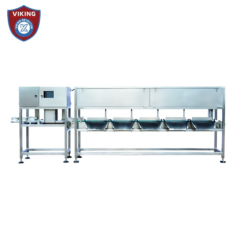 High precision double layer weight sorter for seafood and poultry sorting