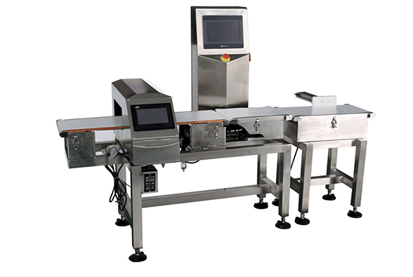 Combination Inline Metal Detector And Checkweigher